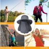 Fishing Bucket Hat Wide Brim Breathable Unisex Hat Sunlight-proof Removable Neck Face Fishing Cap For Fishing Hiking Traveling